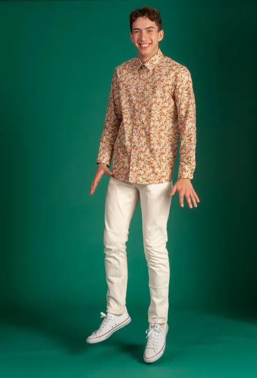 Looking good in Liberty Long Sleeve Shirt 'Autumn Sunset'